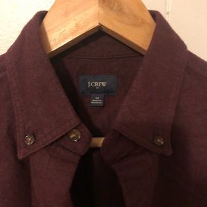 Men’s flannel button down JCrew XS